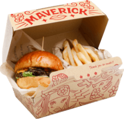 Hamburger sandwich box